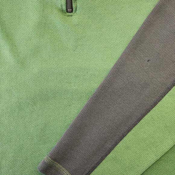 REI Men's Polartec Power Dry Quarter Zip Pullover Gray Green Size XL - Picture 7 of 7